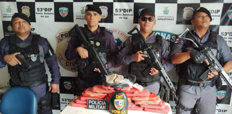 Vulgo ‘Jesus’ é preso com duas malas recheadas com drogas em Santo Antônio do Içá