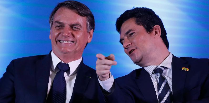 Sergio Moro oficializa apoio ao presidente Bolsonaro no 2º turno