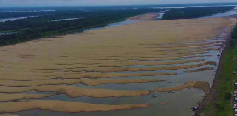MPAM fiscaliza políticas públicas contra os efeitos da seca dos rios, em Tefé