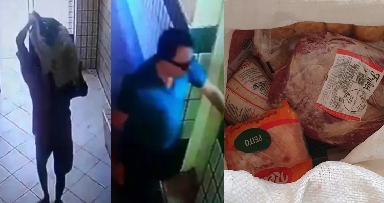 Diretor de escola é preso após roubar carnes da merenda dos próprios alunos; veja vídeos
