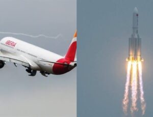 Espanha suspende voos e fecha todo o espaço aéreo após foguete chinês cair perto do país