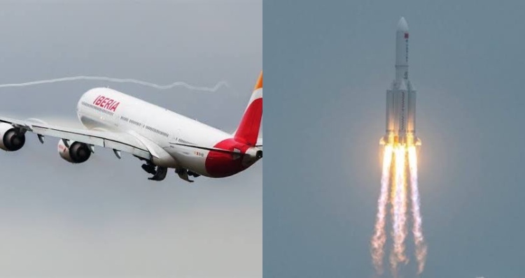 Espanha suspende voos e fecha todo o espaço aéreo do país após foguete chinês ficar descontrolado; veja vídeo