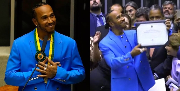 Homenagem: Lewis Hamilton recebe título de cidadão honorário brasileiro