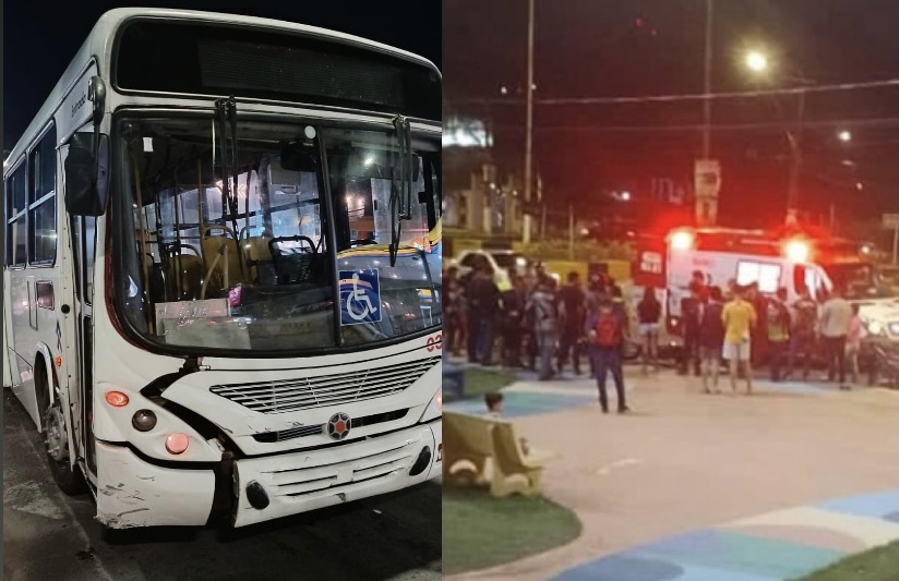Urgente: entregador é atropelado e esmagado por ônibus na av. Nilton Lins; imagens fortes