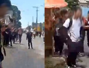 "Te pego na saída": aprendiz de marginal sai no soco com colega da escola em Manaus; veja vídeo