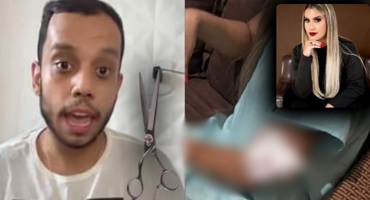 Cabeleireiro surta ‘do nada’ e dá tesouradas em advogada no aniversário dela