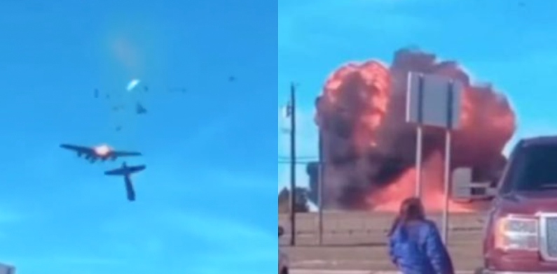 Chocante: em manobra arriscada, aviões se chocam e explodem em show aéreo nos EUA; veja vídeo