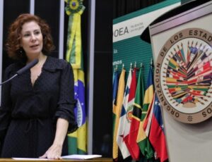 Carla Zambelli denuncia STF e TSE à OEA por violação de direitos humanos