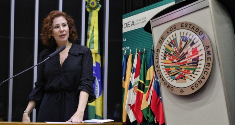 Carla Zambelli denuncia STF e TSE à OEA por violação de direitos humanos