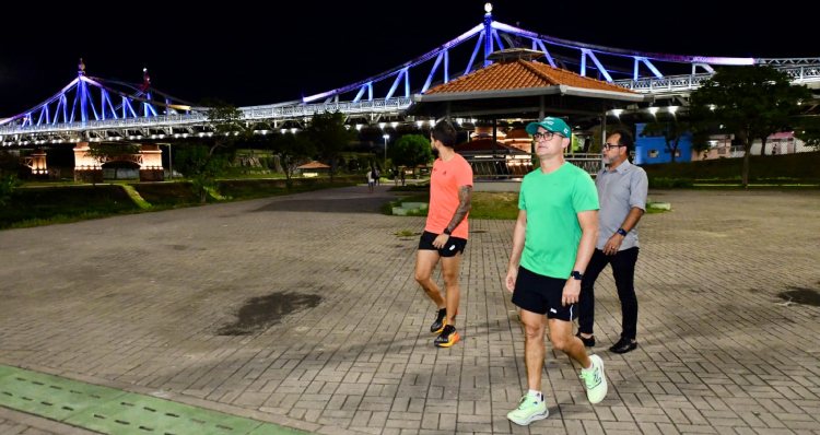 Prefeito David Almeida anuncia nova decoração e reforço na segurança da ponte Benjamin Constant