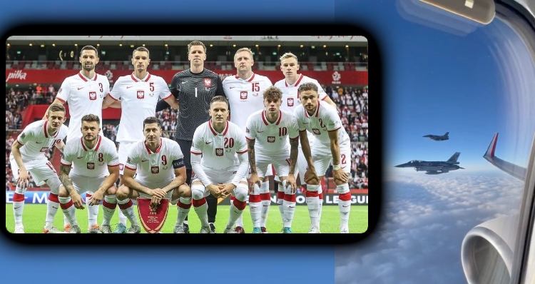 Após ataque de mísseis entre Rússia e Ucrânia, seleção da Polônia viaja para o Catar escoltada por aviões caças; veja vídeo