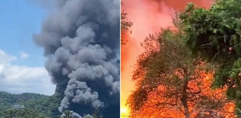 Incêndio no Projac: Cidade cenográfica da novela ‘Todas as Flores’ pega fogo; veha vídeo