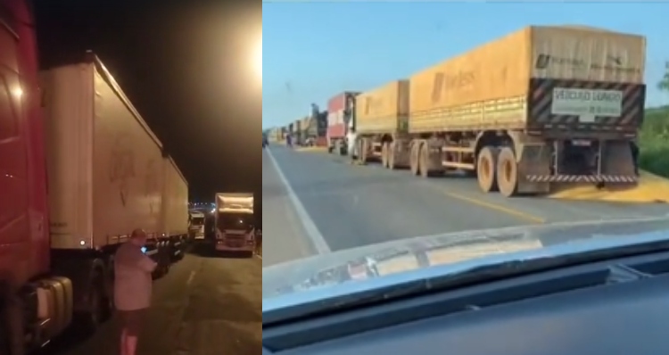 Protestos de caminhoneiros voltam a crescer nas rodovias brasileiras, registra PRF