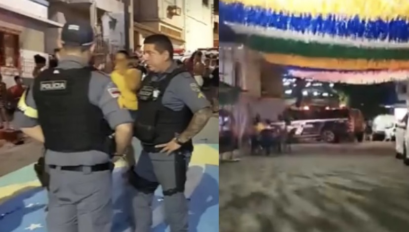 Jovem é ass4ssinado na frente dos amigos enquanto enfeitava rua para a Copa no Morro da Liberdade; veja vídeo