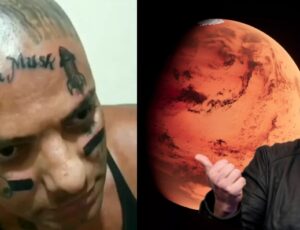 Influenciador brasileiro tatua nome de Elon Musk e manda recado ao bilionário: "Me ajude a ir para Marte"; veja vídeo