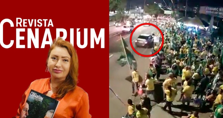 Revista Cenarium incentiva ódio e após ver extremista atropelar manifestantes no CMA, põe a culpa em Bolsonaro