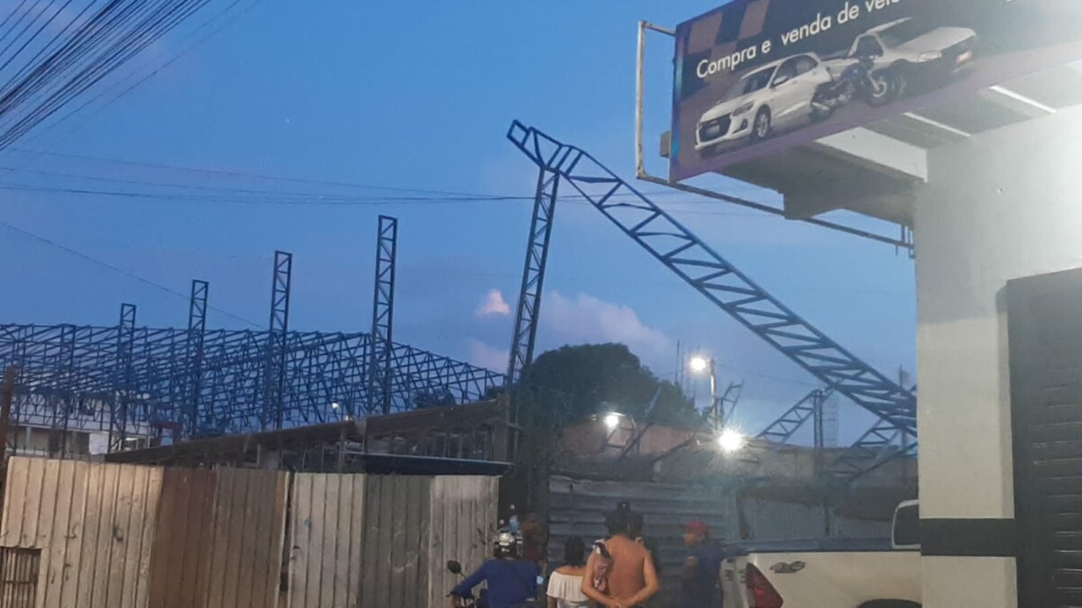 Urgente: estrutura desaba e deixa cinco trabalhadores gravemente feridos no Monte das Oliveiras