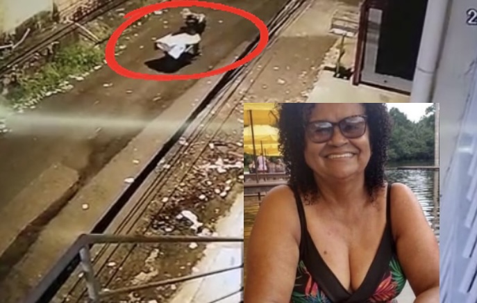 Frieza: veja o momento em que corpo de idosa é desovado pelo próprio filho em matagal de Manaus