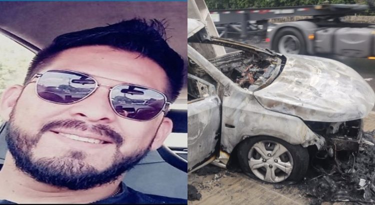 Motorista carb0nizado em acidente tinha acabado de ver nascimento da filha e havia passado em concurso
