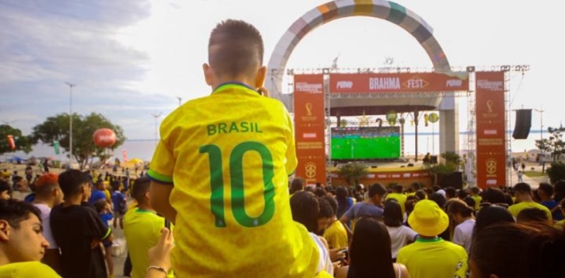 Jogo entre Brasil e Suiça agita anfiteatro da Ponta Negra nesta segunda-feira (28); confira as atrações