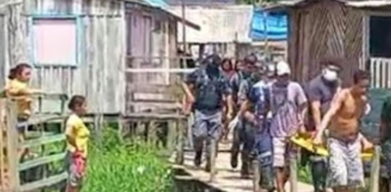 Traficante leva balaço debaixo d’água após tentar fugir da polícia no interior do Amazonas