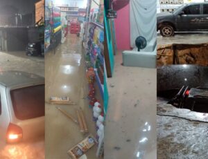 Temporal em Manaus destrói ruas, deixa casas alagadas e carros debaixo d'água; veja vídeos