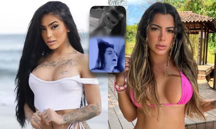 MC Mirella não se intimida e ‘cai de boca’ em Luana enquanto grupo assiste animado; veja vídeo