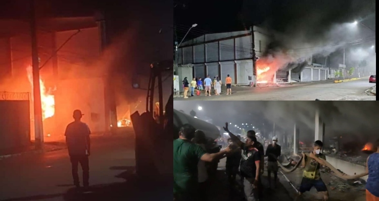 Incêndio destrói supermercado Ponto Frio em São Gabriel da Cachoeira; veja vídeo