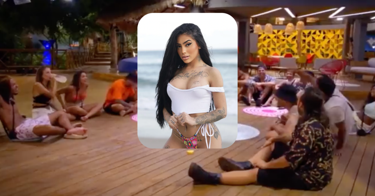 De ladin: Mc Mirella recebe beijinho quente durante dinâmica de grupo; veja vídeo