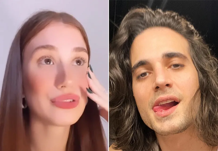 Ex-namorada de Fiuk chora ao falar do fim do namoro: “Soube junto com vocês que ele tá na Farofa da Gkay”