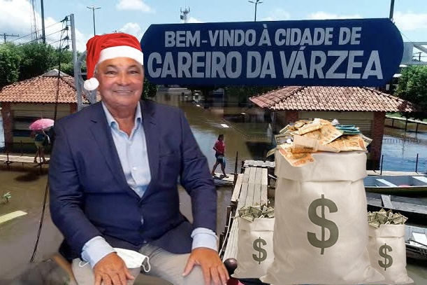 “Papai Noel de Careiro da Várzea”: Prefeito Pedro Guedes dá R$ 350 mil para empresa de obras não fazer nada no município