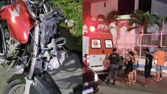 Motociclistas sem capacete ficam em estado grave após colidirem em Manaus