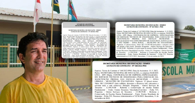 Em contratos suspeitos, gestão de Mário Abrahim paga R$6.8 milhões para empresas reformarem escolas de Itacoatiara