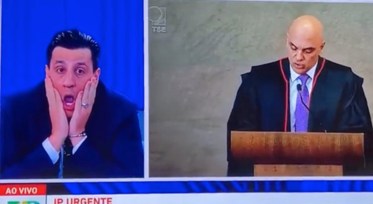 Jovem Pan afasta Tiago Pavinatto, âncora que fez caretas para Moraes durante diplomação de Lula; veja vídeo