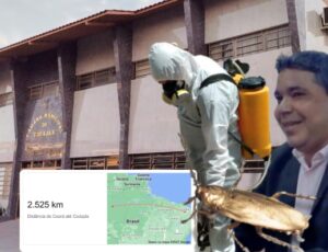 Vereador Betinho paga R$ 16,6 mil para micro-empresa do Ceará exterminar baratas na Câmara Municipal de Codajás
