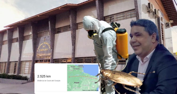 Vereador Betinho paga R$ 16,6 mil para micro-empresa do Ceará exterminar baratas na Câmara Municipal de Codajás