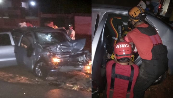 Acidente entre carros deixa mãe e filha gravemente feridas no Iranduba; veja vídeo