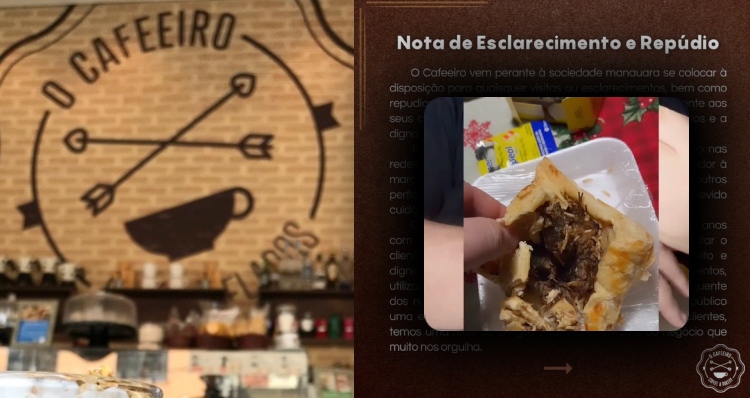 Após ser acusado de vender salgado ‘recheado’ com tapuru, restaurante ‘O Cafeeiro’ emite nota; veja