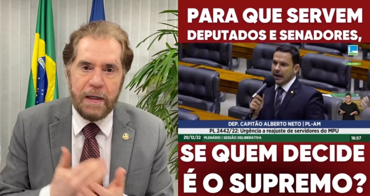 Do AM, apenas Alberto Neto e Plínio Valério votaram contra aumento dos salários do STF,  do presidente e de seus próprios
