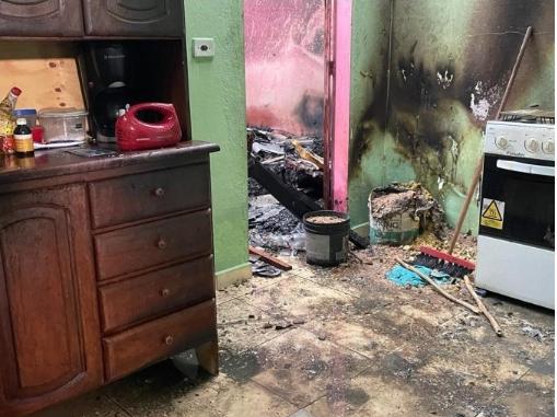 Botija de Gás com vazamento foi a causa da explosão que m4tou criança no Jorge Teixeira