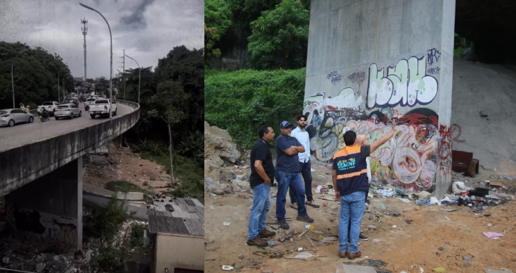 Após vistoria, Prefeitura de Manaus descarta possibilidade do viaduto do Boulevard desabar