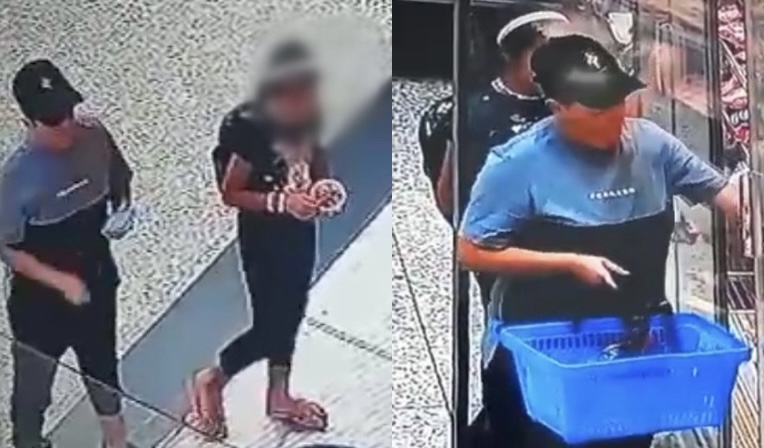 Mulher usa criança para r0ubar picanha em supermercado de Manaus; veja vídeo