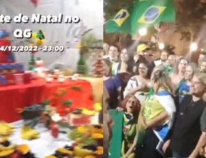Patriotas comemoram Natal em frente aos QGs do exército em todo Brasil; veja vídeo