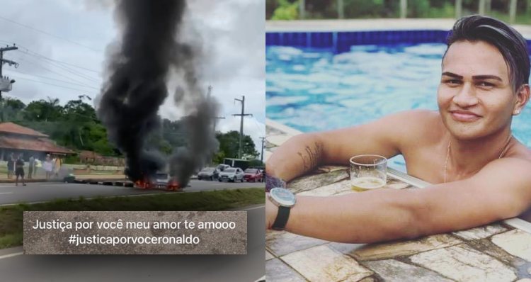 Urgente: familiares de enfermeiro assassin4do bloqueiam avenida no Cacau Pirêra; veja vídeo