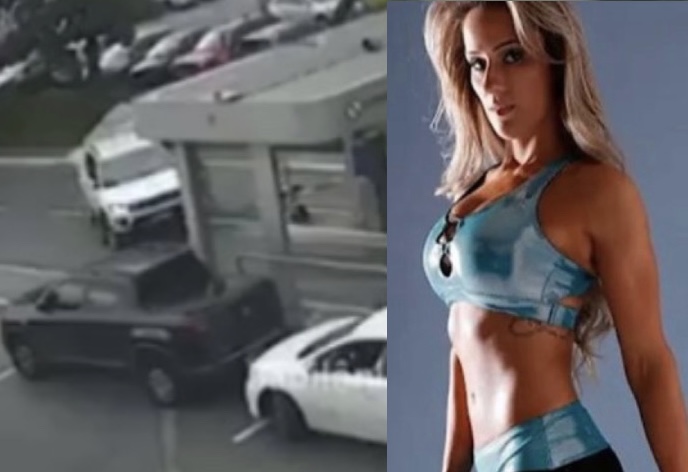 Vídeo flagra ‘Musa Fitness’ atropelando segurança e fugindo após aplicar golpe do Pix em joalheria; veja