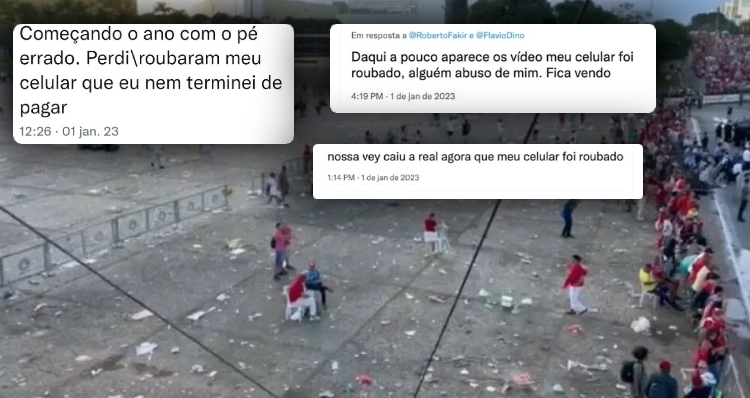 Furto de celulares e ‘lixão a céu aberto’ marcam festa de posse de Lula; veja vídeo