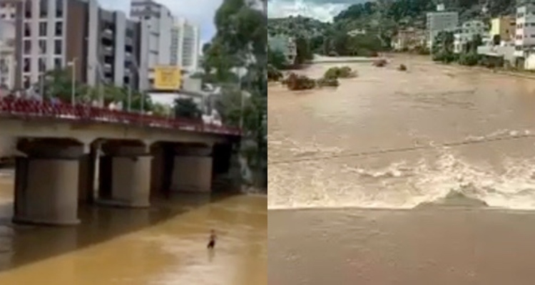 ‘Prenda-me se for capaz’: assaltante se joga em rio para fugir da polícia; veja vídeo