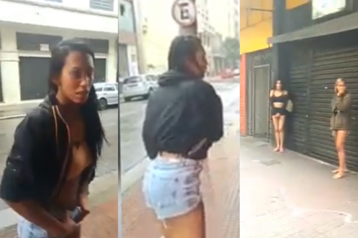 Lorrayne cavalona fica transtornada e espanc4 amiga de profissão no Centro: “Me olha com cara feia de novo!”; veja vídeo