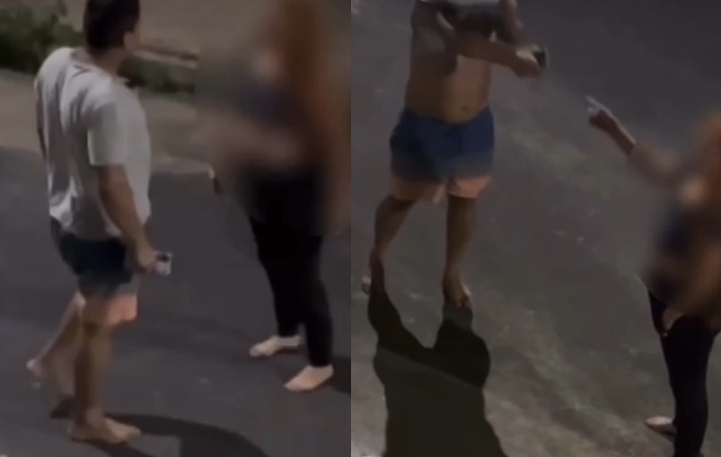 ‘Em brig4 de marido e mulher se mete a colher?’: professora apanh4 do companheiro no meio da rua em Manaus; veja
