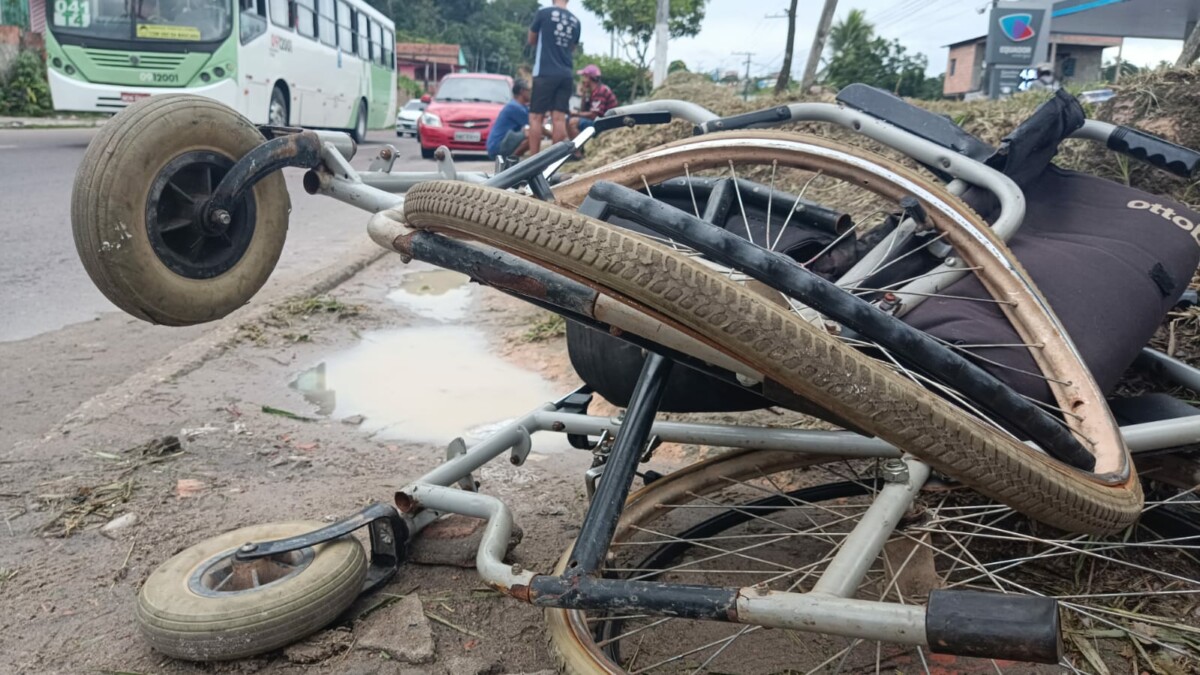 Urgente: cadeirante m0rre após ser atropelado na Cidade Nova; imagens f0rtes